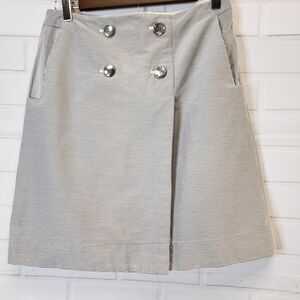 The Limited A-line Blue & Ivory Striped Sailor Style Skirt Womens 6 S small